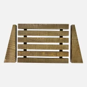 SZN Wood Kuro Ayak Standı Ladin Testere İzli 40x30x11 cm SZN-51-Teak - 2