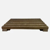 SZN Wood Kuro Ayak Standı Ladin Testere İzli 40x30x11 cm SZN-51-Teak - 1