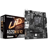 GIGABYTE A520M-K V2 DDR4 5100MHZ 1XVGA 1XHDMI 1XM.2 USB 3.2 MATX AM4(5000,5000-G,4000-G SERİ CPU UYM - 1