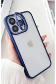 iphone 13 Kılıf Kamera Standlı +Lens koruyuculu Kapak - 5