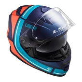 LS2 STORM 2 SLANT MAT MAVİ-TURUNCU KASK - 6
