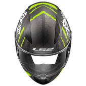 LS2 RAPID 2 RAVEN MAT SİYAH-GRİ-NEON SARI KASK - 3