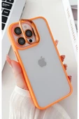 iphone 14 Pro Max Kılıf Kamera Standlı +Lens koruyuculu Kapak - 5