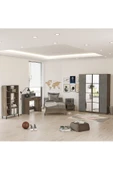Robin Home Dream Genç Odası Takımı 5'li Set Karyola-komodin-gardrop- Çalışma Masası Kitaplık - 1
