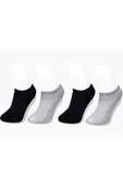 CUBBUX Erkek Gri Kısa Çorap 4'lü - 1
