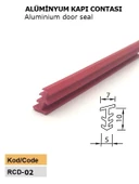 Contacall Alüminyum Kapı Contası Cam Sıkıştırma Fitili 25 Metre Kahverengi thumbnail 1