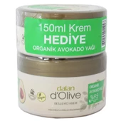 Dalan D'Olive Besleyici Organik Avokado Yağlı Kremi 250 ml + 150 ml Hediye - 1