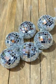 Beysüs Yılbaşı Çam Ağacı Süsü Aynalı Disko Topu 4 cm 6 lı - 1