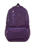 Bagmori Mor Oval Cepli Dik Fermuarlı Büyük Paraşüt Sırt Çantası thumbnail 1