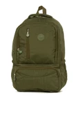 Bagmori Haki Oval Cepli Dik Fermuarlı Büyük Paraşüt Sırt Çantası - 1