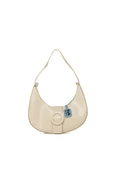 Bagmori Krem Oval Aksesuarlı Oval Baget - 1