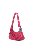 Bagmori Fuşya Kemer Aksesuarlı Askı Detaylı Baget Çanta thumbnail 2