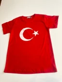 GALA ay yıldızlı türk bayraklı Tişört UNİSEX - 1