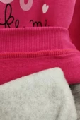 Kız Bebek Çocuk Eşofman Takımı Pembe - 2