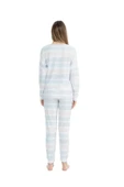 U.S. Polo Assn. Kadın Baskılı Yuvarlak Yaka Pijama Takımı - 3