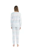 U.S. Polo Assn. Kadın Baskılı Yuvarlak Yaka Pijama Takımı - 3