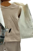 Erkek Bebek Takım Ekose Ceket Sweat Pantolon Yeşil - 2