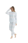 U.S. Polo Assn. Kadın Baskılı Yuvarlak Yaka Pijama Takımı - 2