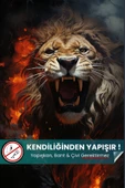 Aslan Duvar Posteri, Yüksek Çözünürlüklü Baskı Poster, Önerisi, Poster - 1