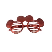 Parti Gözlük Plastik Camsız Panjur Minnie Şekilli Bakır 14x6 cm thumbnail 2