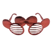 Parti Gözlük Plastik Camsız Panjur Minnie Şekilli Bakır 14x6 cm thumbnail 1