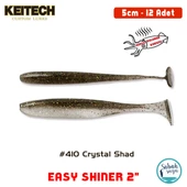 Keitech Easy Shiner 5cm (2") #410 Crystal Shad Kokulu Silikon Balık - 1