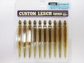 Keitech Custom Leech 7.6cm (3") #101C Green Pumpkin PP - 2