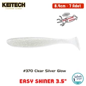 Keitech Easy Shiner 8.9cm (3.5") #370 Clear Silver Glow Kokulu Silikon Balık - 1