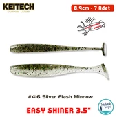 Keitech Easy Shiner 8.9cm (3.5") #416 Silver Flash Minnow Kokulu Silikon Balık - 1