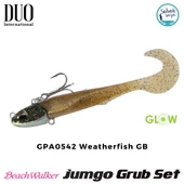Duo Beach Walker Jumbo Grub Set 8cm 14gr GPA0542 Weatherfish GB - 1