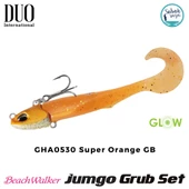Duo Beach Walker Jumbo Grub Set 8cm 21gr GHA0530 Super Orange GB - 1