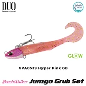 Duo Beach Walker Jumbo Grub Set 8cm 21gr GPA0539 Hyper Pink GB - 1