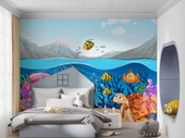 Deniz Altı Balık Duvar Kağıdı Baskı thumbnail 3
