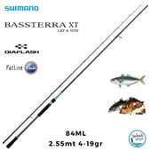 Shimano Bassterra XT 84ML 2.55mt 4-19gr (2P) Light Spin Kamış - 1
