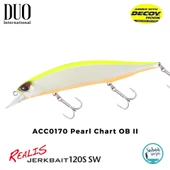 Duo Realis Jerkbait 120S SW ACC0170 Pearl Chart OB II - 1