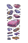 2'li Renkli Motor ve Araba Sticker - 3