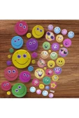 2'li Renkli Karışık Emoji Sticker - 1
