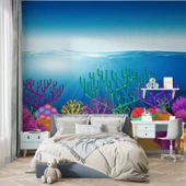 Deniz Altı Temalı Duvar Kağıdı Posteri Baskı thumbnail 4