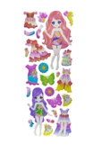 2'li Renkli Bebek Giydirme ve Pony Sticker - 2