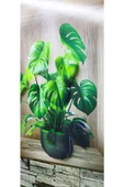 3D YAPIŞKANLI DUVAR STİCKER 30X40 CM SAKSI ÇİÇEK - 5