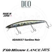 Duo Tide Minnow Lance 140S ADA0037 Sardine Noir thumbnail 1