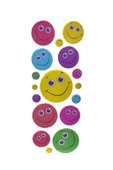 2'li Renkli Karışık Emoji Sticker - 2