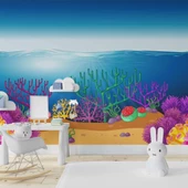 Deniz Altı Temalı Duvar Kağıdı Posteri Baskı thumbnail 2