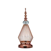 Vitale Prizma Dekoratif Mumluk Bronz 13x12x32 cm AK.JE0070 - 1