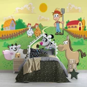 Hayvan Çiftliği Duvar Kağıdı Baskı thumbnail 4