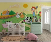 Hayvan Çiftliği Duvar Kağıdı Baskı thumbnail 2