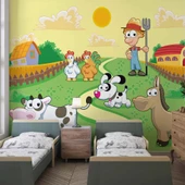 Hayvan Çiftliği Duvar Kağıdı Baskı thumbnail 1