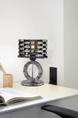 Abajur Dekoratif Masa Lambası Patinalı Retro Vintage Salon Sehpa Vitrin Modern Ev Komidin Ofis - 1