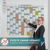 2024-2025 Akademik Takvim Planlayıcı, Ders Çalışma Planlayıcı, Duvara Yapışan Statik Akıllı Kağıt thumbnail 1