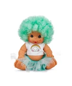 Afro Bebek Kıvırcık Saçlı 23 cm 23488 Yeşil thumbnail 1